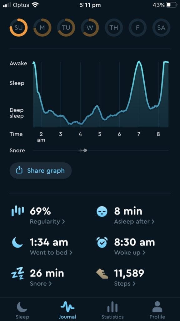 Sleep Cycle Screenshot